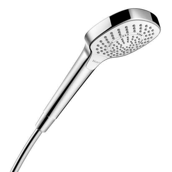 Изображение товара Ручной душ Hansgrohe Croma Select E Multi 26810400, хром/белый - три режима струи