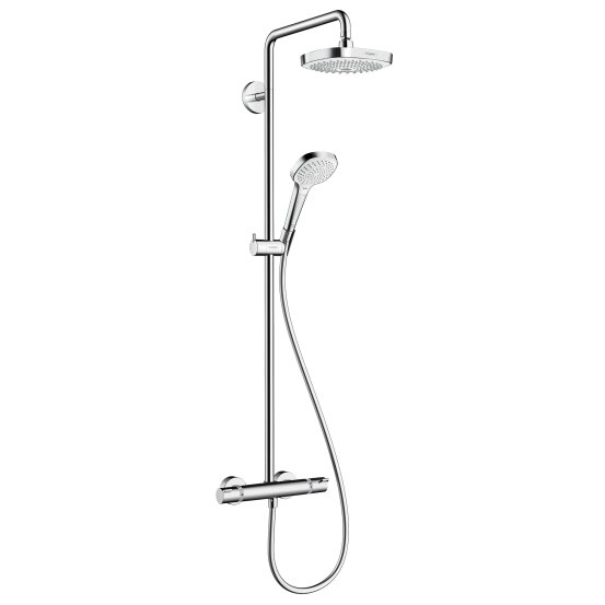 Изображение товара Душевая система Hansgrohe Croma Select E 180, 27256400, термостатическая, белый/хром