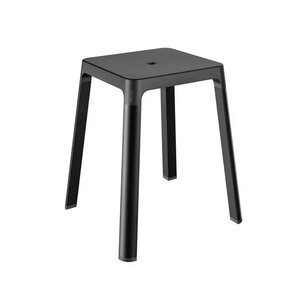 Изображение товара Стильный черный матовый табурет Keuco Axess для ванной комнаты