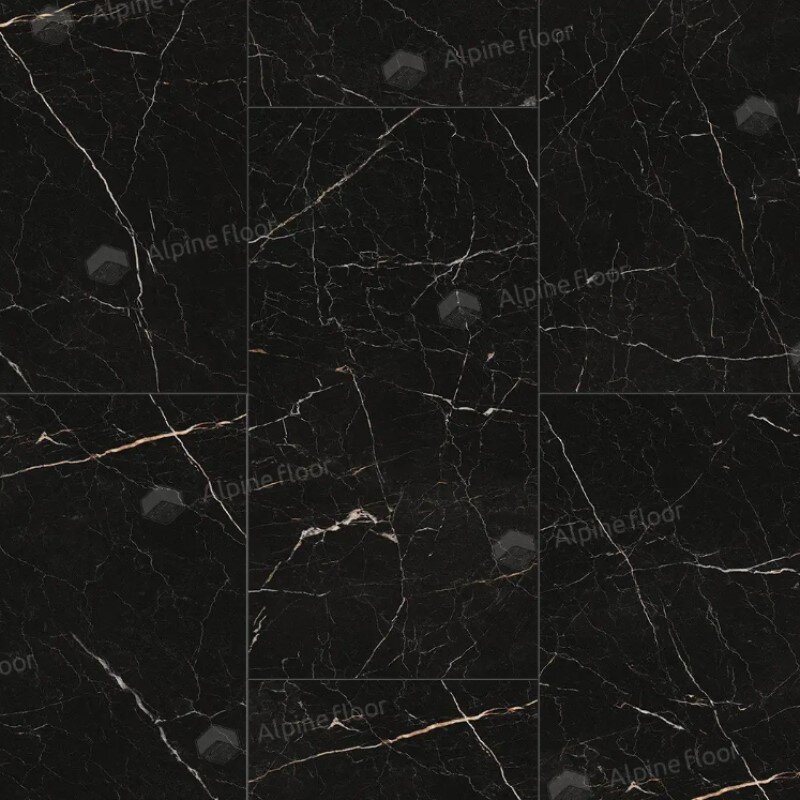 Изображение товара Виниловый ламинат SPC Alpine Floor Stone Mineral Core, ЕСО 4-27, планка 30 х 60 см, декор Неро, замковый, 4 мм