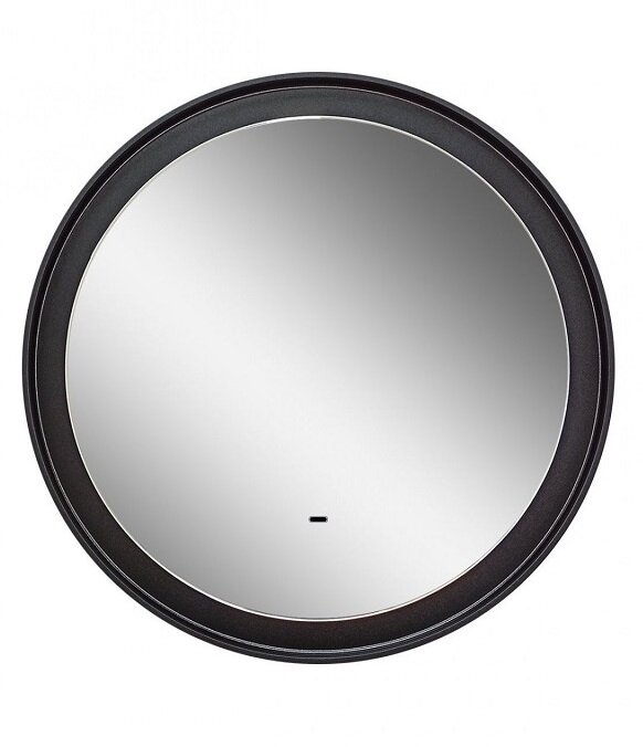 Изображение товара Зеркало Art&Max Napoli с LED-подсветкой 80 см черное матовое