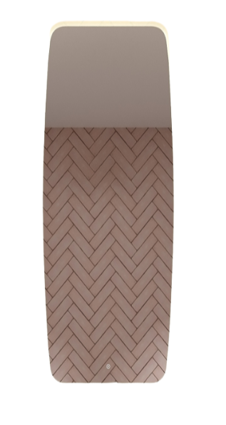 Изображение товара Зеркало Art&Max Forli AM-For-500-1200-DS-F с LED подсветкой, 50 см, сенсорный диммер, белый