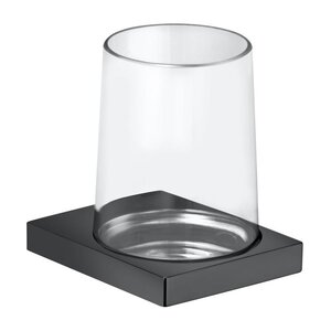 Изображение товара Стакан для щеток Keuco Edition 11 хром черный шлифованный настенный