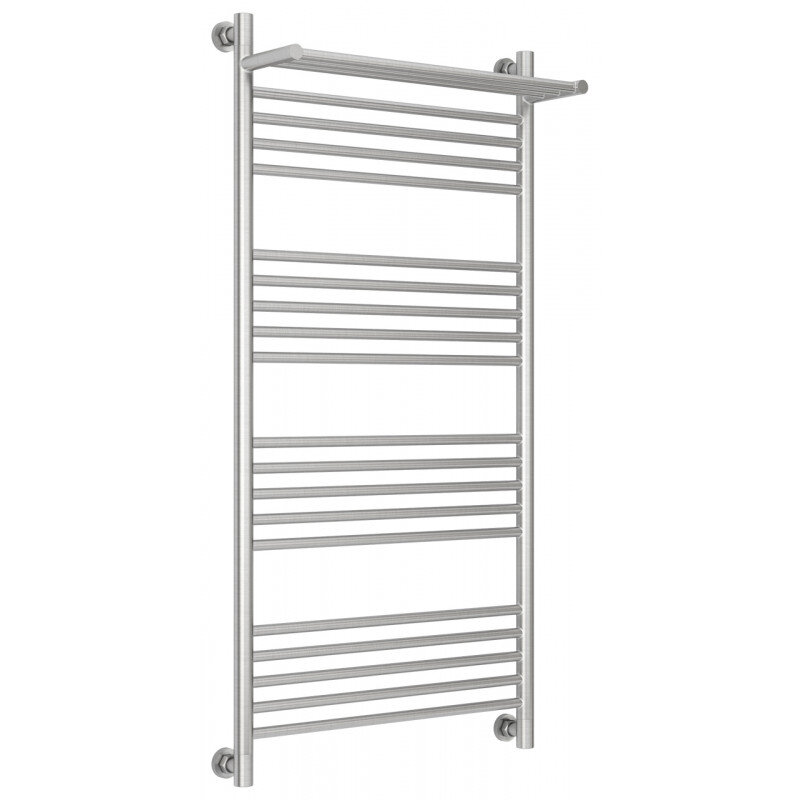 Изображение товара Водяной полотенцесушитель из нержавеющей стали с полкой 120х60 см Сунержа Богема+