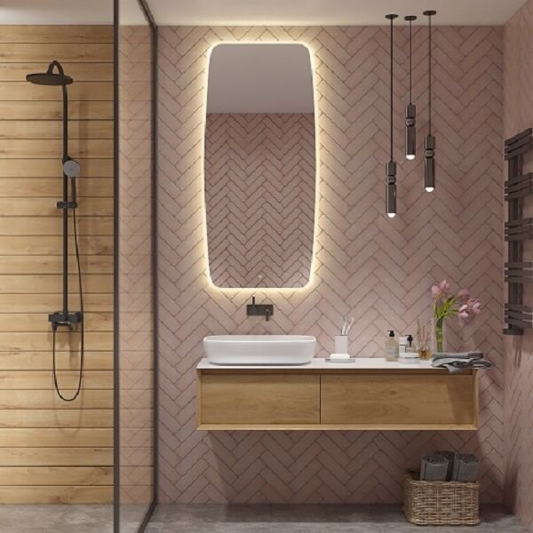 Изображение товара Зеркало с LED подсветкой 70 см белое Art&Max Forli AM-For-700-1500-DS-F