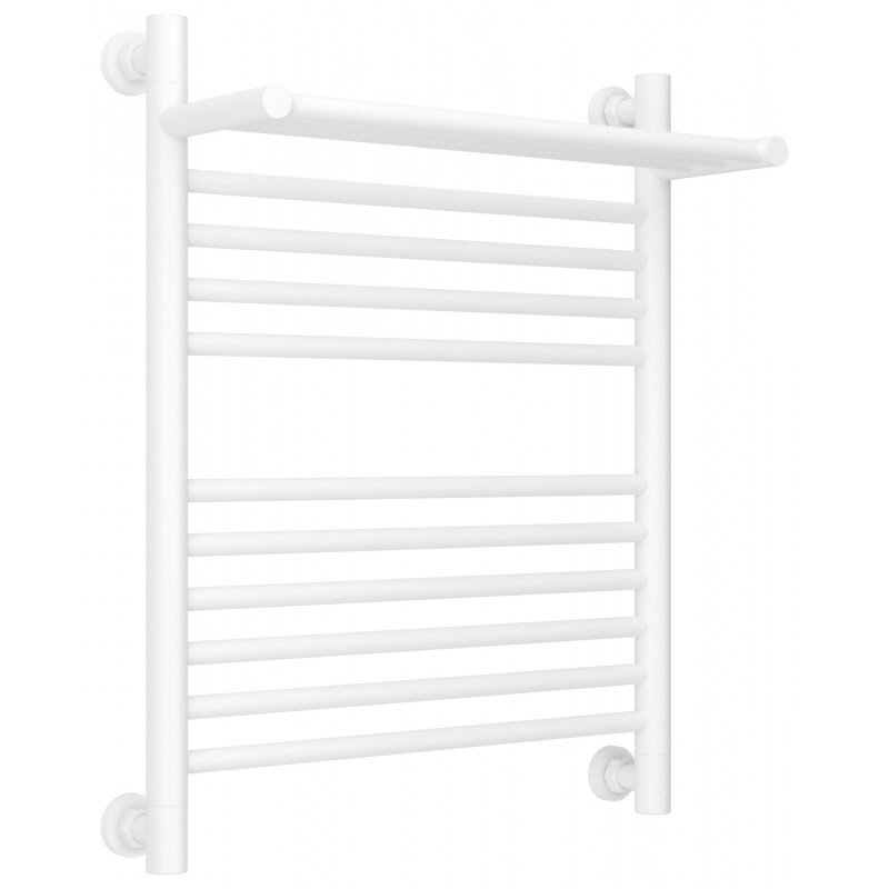 Изображение товара Полотенцесушитель водяной Сунержа Богема+ 30-0223-6050, высота 60 см, ширина 50 см, универсальное подключение, с полкой, цвет матовый белый