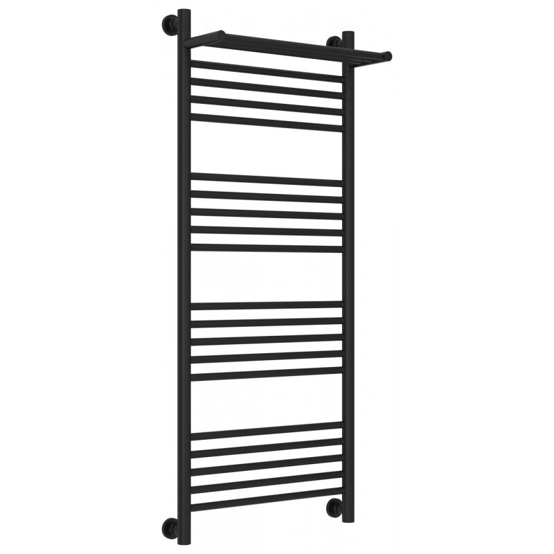 Изображение товара Водяной полотенцесушитель Сунержа Богема+ 31-0223-1250 120х50 см с полкой черный матовый Изображение товара Водяной полотенцесушитель Сунержа Богема+ 31-0223-1250 120х50 см с полкой черный матовый