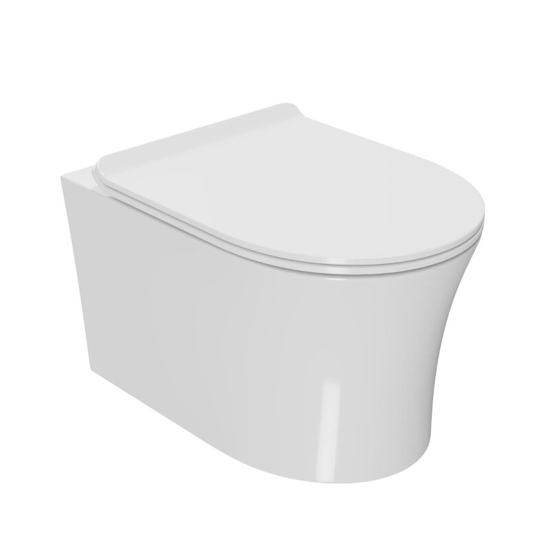 Изображение товара Подвесной унитаз безободковый Point Вега PN41711 с микролифтом белый