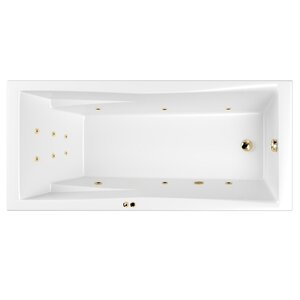 Изображение товара Гидромассажная ванна Whitecross Palace 170x75 см с золотыми форсунками
