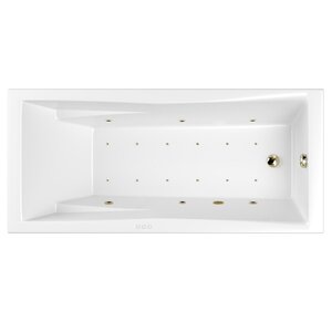 Изображение товара Ванна гидромассажная Whitecross Palace 0104.170075.100.RELAX.BR, 170 x 75 см, форсунки бронза