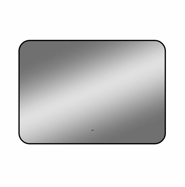 Изображение товара Зеркало с LED-подсветкой Art&Max Siena 100x70 см с сенсором и диммером, черное