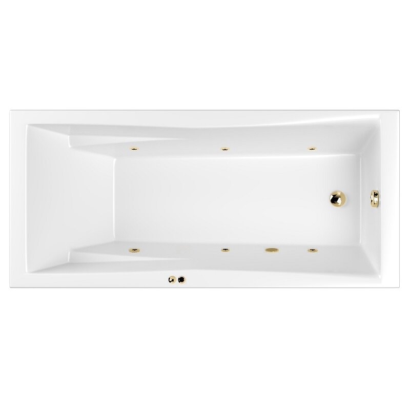 Изображение товара Гидромассажная ванна Whitecross Palace 170x75 см, акрил, гидромассаж, золото