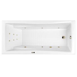 Изображение товара Ванна гидромассажная Whitecross Palace 0104.180080.100.LINE.BR, 180 x 80 см, форсунки бронза
