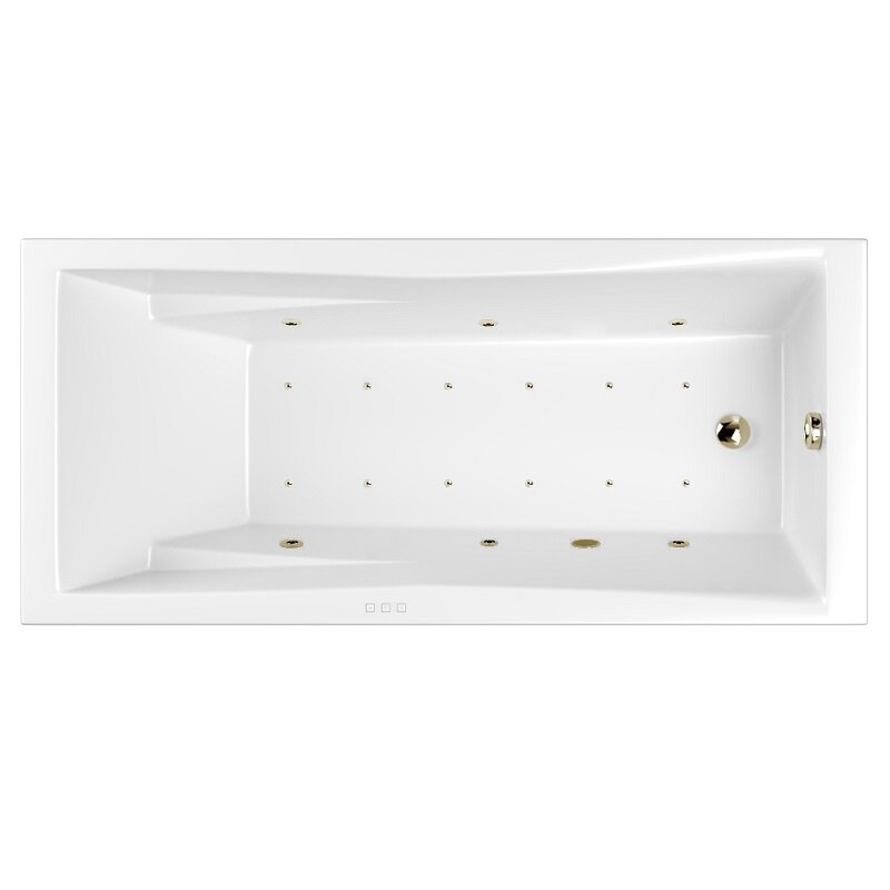 Изображение товара Ванна гидромассажная Whitecross Palace 0104.180080.100.RELAX.BR, 180 x 80 см, форсунки бронза