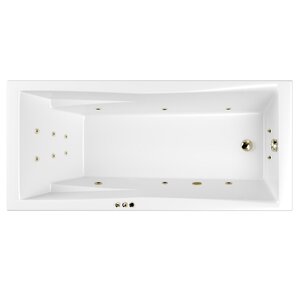 Изображение товара Ванна гидромассажная Whitecross Palace 0104.180080.100.SMART.BR, 180 x 80 см, форсунки бронза
