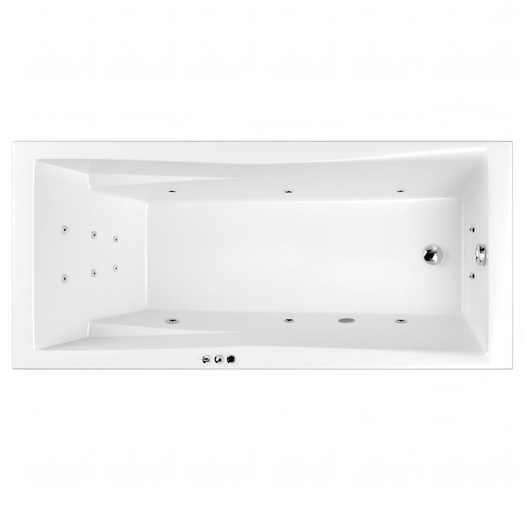 Изображение товара Ванна гидромассажная Whitecross Palace 0104.180080.100.SMART.CR, 180 x 80 см, форсунки хром