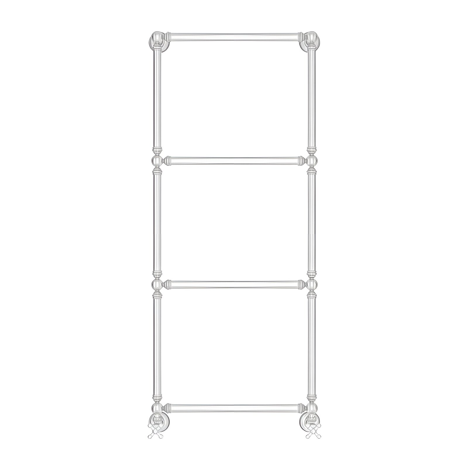 Изображение товара Полотенцесушитель водяной Сунержа Ренессанс 1304 071-0280-1250, высота 120 см, ширина 50 см, нижнее подключение 50 см, цвет сатин