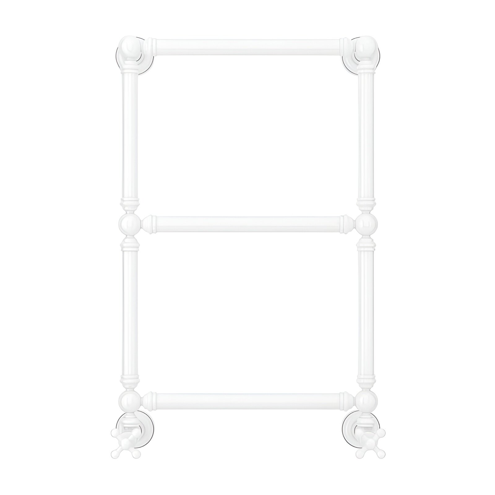 Изображение товара Полотенцесушитель водяной Сунержа Ренессанс 1304 12-0280-6640, высота 66 см, ширина 40 см, нижнее подключение 40 см, цвет белый