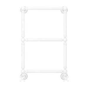 Изображение товара Полотенцесушитель водяной Сунержа Ренессанс 1304 12-0280-6640, высота 66 см, ширина 40 см, нижнее подключение 40 см, цвет белый