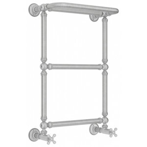 Изображение товара Полотенцесушитель водяной Сунержа Ренессанс 1386 071-0281-6640, высота 66 см, ширина 40 см, нижнее подключение 40 см, с полкой, цвет сатин
