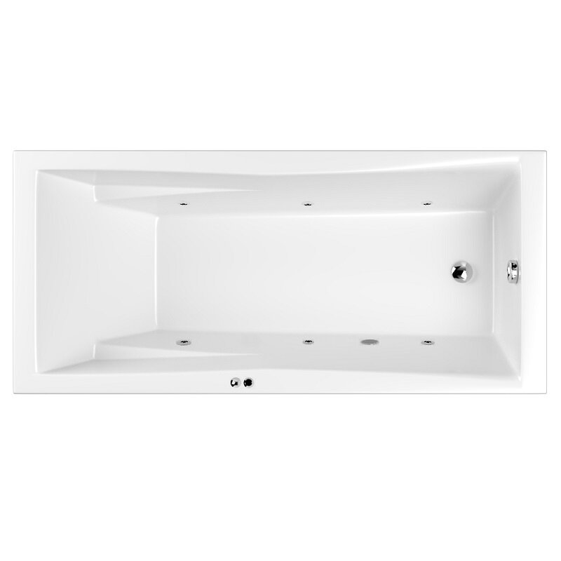 Изображение товара Гидромассажная ванна Whitecross Palace 180x80 см с гидромассажем и хромированными форсунками