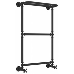 Изображение товара Полотенцесушитель водяной Сунержа Ренессанс 1386 15-0281-8650, высота 86 см, ширина 50 см, нижнее подключение 50 см, с полкой, цвет тёмный титан муар