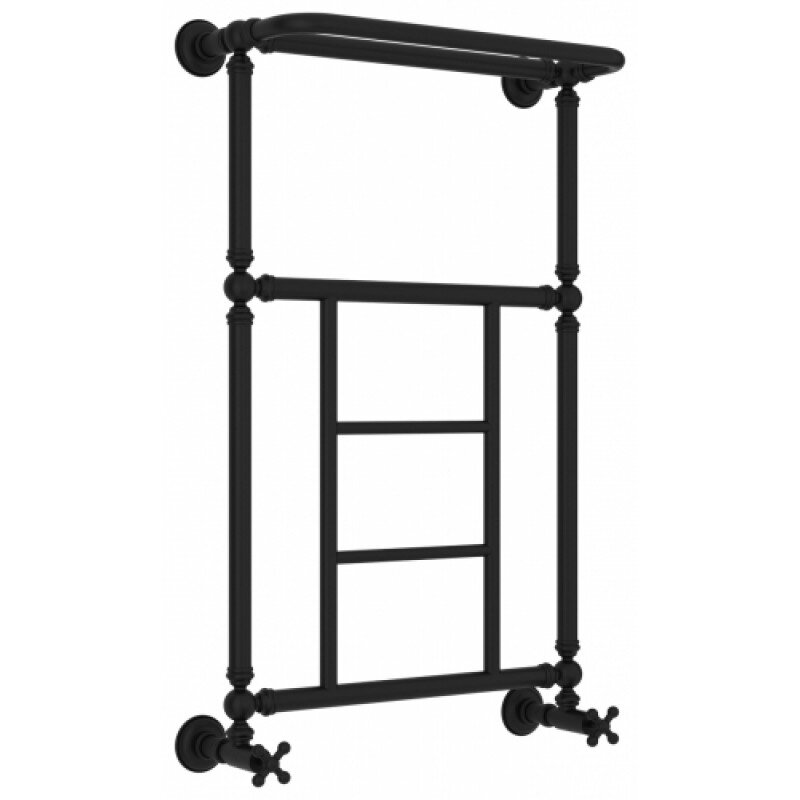 Изображение товара Водяной полотенцесушитель Сунержа Ренессанс 86 см, черный матовый с полкой