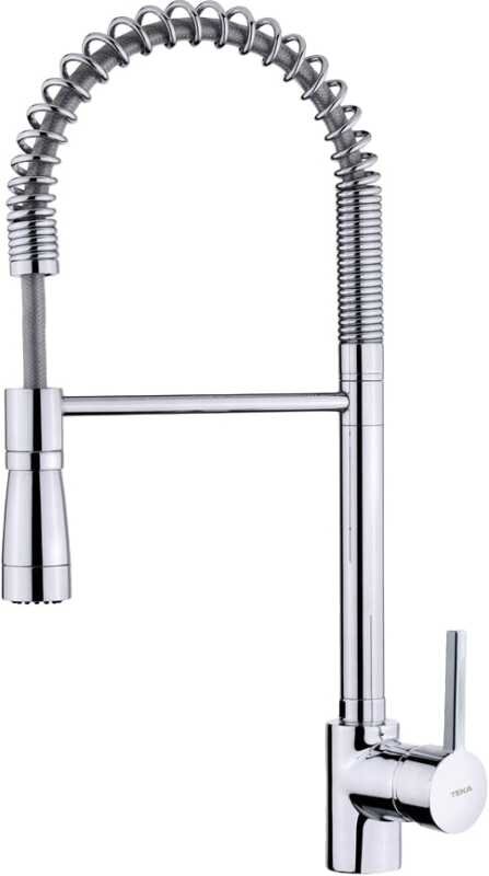 Изображение товара Смеситель для кухонной мойки Teka ARK 939 профессиональный хром с выдвижным душем