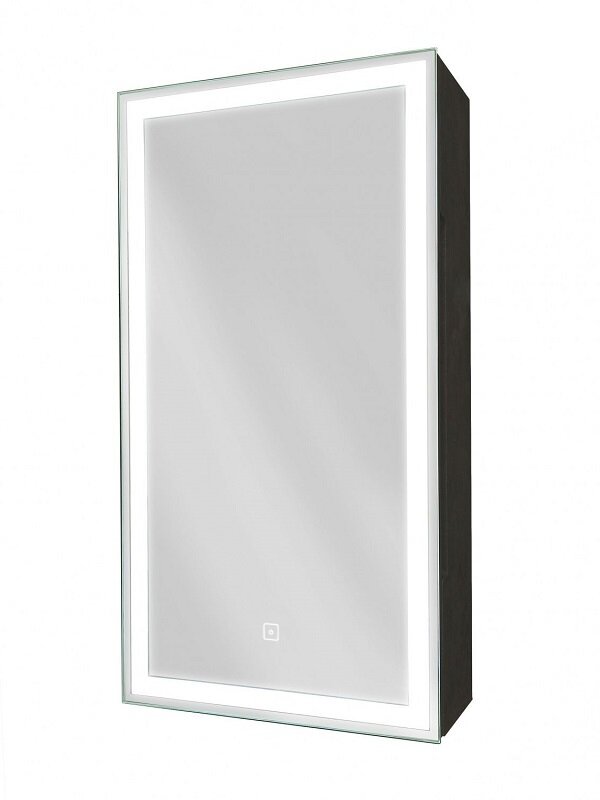 Изображение товара Зеркальный шкаф Art&Max Techno AM-Tec-350-650-1D-L-DS-F-Nero