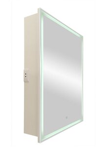 Изображение товара Зеркальный шкаф Art&Max Techno AM-Tec-550-800-1D-R-DS-F с подсветкой правый белый 55 см