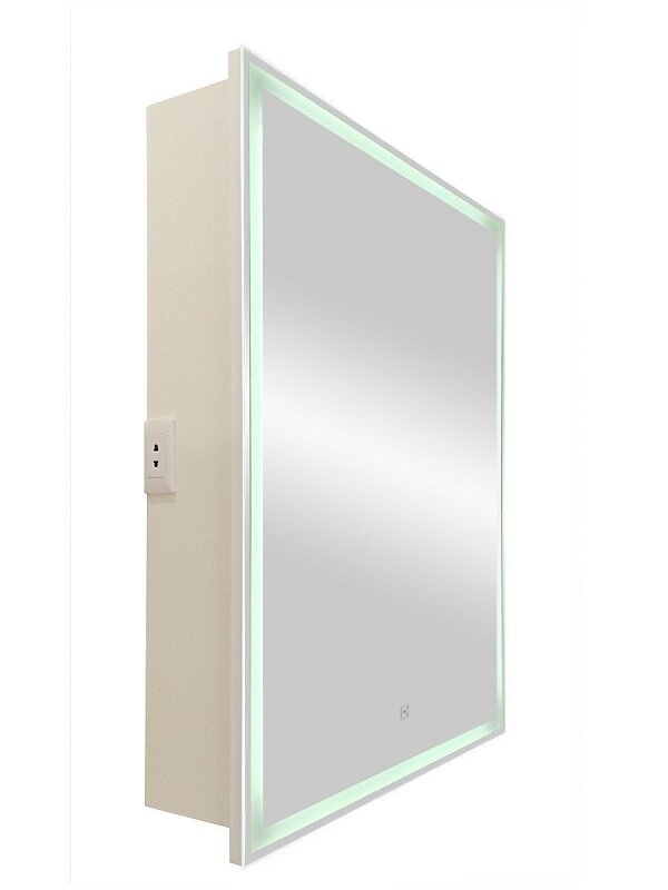 Изображение товара Зеркальный шкаф Art&Max Techno, AM-Tec-550-800-1D-R-DS-F, 55 см, с подсветкой, правый, цвет белый