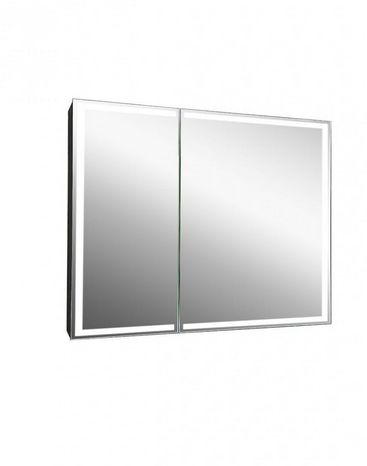 Изображение товара Зеркальный шкаф с подсветкой 100 см черный матовый Art&Max Techno