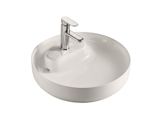 Изображение товара Раковина Art&Max AM3570-AS круглая из фаянса 42 см с донным клапаном