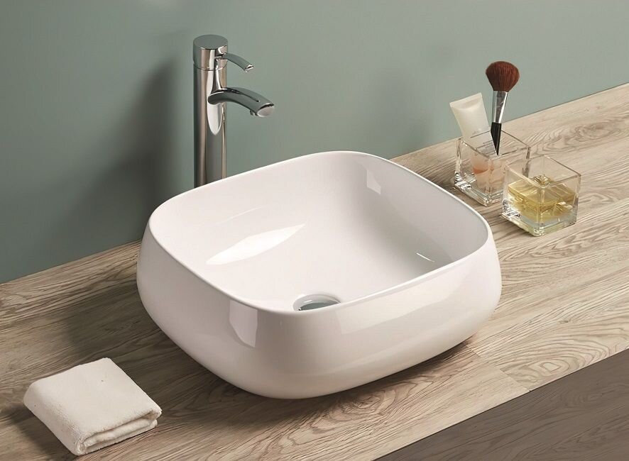 Изображение товара Керамическая накладная раковина Art&Max AM-78103, 45 см, белая