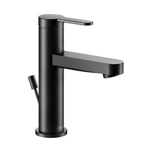 Изображение товара Смеситель для раковины Keuco Ixmo Flat 59502373000 черный матовый с донным клапаном