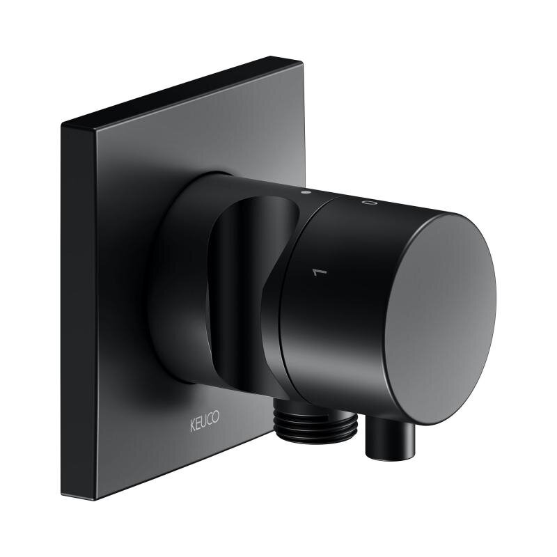 Изображение товара Запорный вентиль Keuco Ixmo 59549371202, трехходовой с 3 выходами, черный матовый