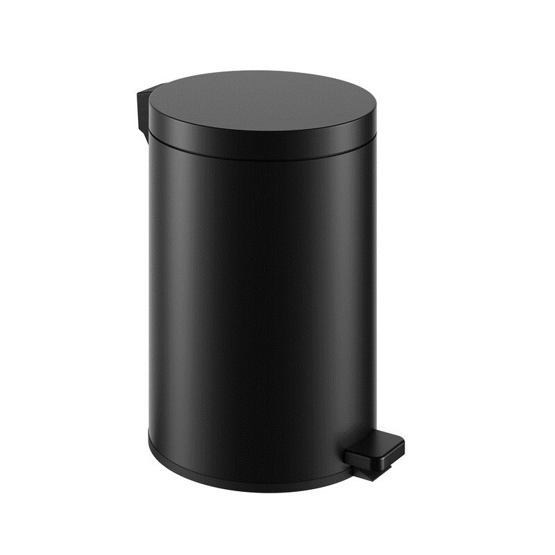 Изображение товара Ведро для мусора Keuco Plan 04988370000 5 л, круглая форма, черный матовый