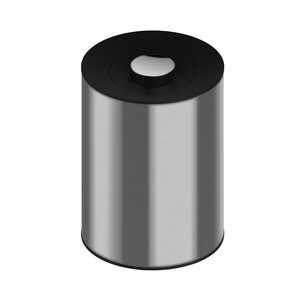 Изображение товара Ведро для мусора Keuco Plan 04989070037 5 л нержавеющая сталь черно-серый