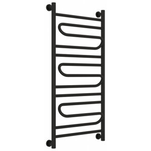 Изображение товара Полотенцесушитель водяной Сунержа Элегия+ 31-0205-1050, высота 100 см, ширина 50 см, универсальное подключение, цвет матовый черный