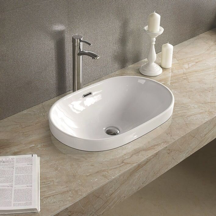 Изображение товара Раковина Art&Max, AM-5006-C, 61 см, фаянс, цвет белый