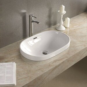 Изображение товара Раковина Art&Max AM-5006-C 61 см белая из фаянса для ванной комнаты