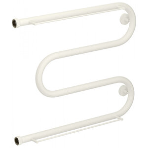 Изображение товара Полотенцесушитель водяной Сунержа М-образный+ 30-4008-5065, высота 50 см, ширина 65 см, боковое подключение 50 см, с 2 полками, цвет матовый белый