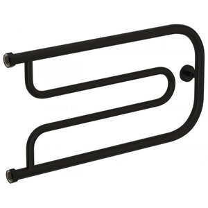 Изображение товара Полотенцесушитель водяной Сунержа Гусли+ 31-4009-3265, ширина 65 см, высота 32 см, боковое подключение 32 см, цвет матовый черный