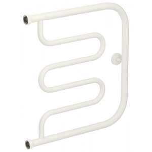 Изображение товара Полотенцесушитель водяной Сунержа Лира+ 30-4011-5050, высота 50 см, ширина 50 см, боковое подключение 50 см, цвет матовый белый
