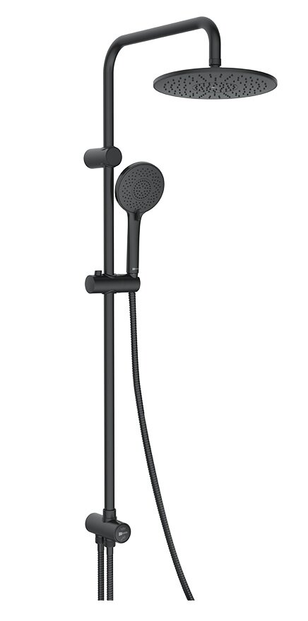 Изображение товара Душевой гарнитур Lemark LM8809BL, с верхним душем, черный