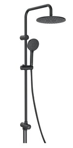 Изображение товара Душевой гарнитур Lemark LM8809BL с верхним душем и ручной лейкой черный