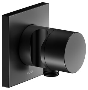Изображение товара Вентиль запорный Keuco Ixmo 59541370202 квадратный черный матовый с выводом для шланга