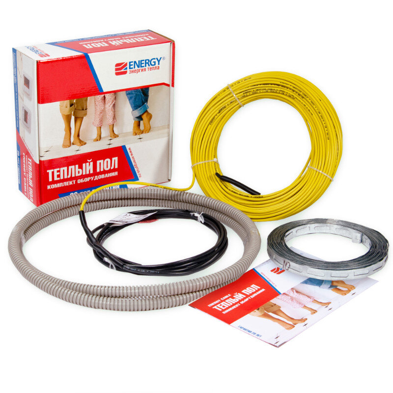 Изображение товара Теплый пол Energy Cable EFLRCABLE0ADSV00420, площадь обогрева 3,0-4,0 м2, мощность 420 Вт Изображение товара Теплый пол Energy Cable EFLRCABLE0ADSV00420, площадь обогрева 3,0-4,0 м2, мощность 420 Вт