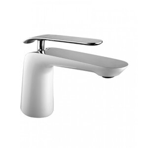 Изображение товара Смеситель для раковины Lemark Melange LM4906CW белый хром однорычажный