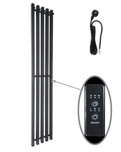 Изображение товара Электрический полотенцесушитель Маргроид Inaro 150 см черный матовый